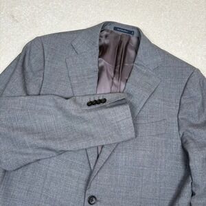 Suitsupply Lazio Vitale Slim Fit Pure Wool Blazer Jacket Grey Size 42 US 52EU
